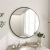 Round 30-inch Circular Bathroom Wall Mirror