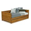 Twin size Solid Wood Daybed with Roll Out Trundle Bed Frame