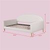 Twin size Mid-Century Modern Velvet Upholstered Daybed