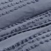 5-Piece 100-Percent Cotton Clip Dot Comforter Set in Denim Blue