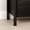 Modern 2 Drawer Nightstand Cubby Storage Shelf