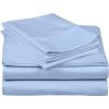 Blue 100-Percent Egyptian Cotton 1000 Thread Count 4-Piece Sheet Set