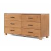Modern Farmhouse Solid Wood 6 Drawer Double Dresser