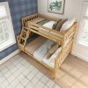 Twin over Full size Solid Wood Bunk Bed in Finish
