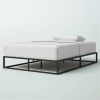 10-inch Low Profile Modern Metal Wood Slat Platform Bed Frame