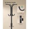 Heavy Duty Metal Coat Rack with Umbrella Holder