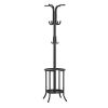 Heavy Duty Metal Coat Rack with Umbrella Holder