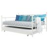 Full size Metal Daybed with Twin Roll-out Trundle Bed