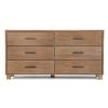 Modern Farmhouse Solid Wood 6 Drawer Double Dresser