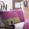 Vibrant Purple Yellow Boho Floral Reversible Lightweight Quilt Set