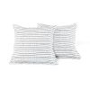 Scandinavian Chevron 5 Piece Black White Lightweight Comforter Set