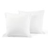 White 5-Piece Lightweight Comforter Set with Lace Trim