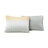 Yellow Orange Grey Lightweight Crinkle Fabric 3 Piece Quilt Set