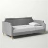 Twin size Polyester Fabric Upholstered Daybed with Nailhead Trim