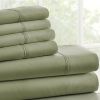 Full Size 6 Piece Wrinkle Resistant Microfiber Polyester Sheet Set