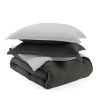 Microfiber Reversible Comforter Set in Grey / Light Grey
