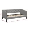 Twin size Modern Fabric Upholstered Button-Tufted Daybed