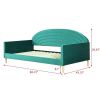 Twin size Mid-Century Modern Velvet Upholstered Daybed