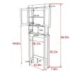 Over the Toilet Bathroom Storage Cabinet Shelving Unit