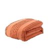 5-Piece 100-Percent Cotton Clip Dot Comforter Set in Brick Orange