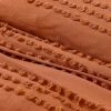 5-Piece 100-Percent Cotton Clip Dot Comforter Set in Brick Orange