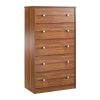 Modern 5-Drawer Bedroom Chest Dresser in Rustic Wood Finish