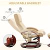Adjustable Faux Leather Electric Remote Massage Recliner Chair w/ Ottoman