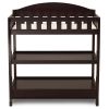 Modern Wooden Baby Changing Table with Safety Rail Pad and Strap