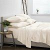 Ivory Beige Wrinkle Resistant Microfiber/Polyester Sheet Set