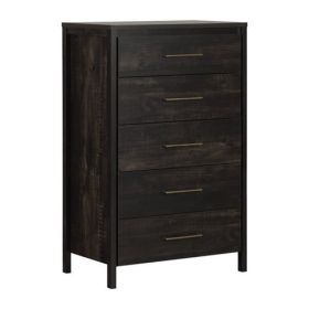 Modern 5 Drawer Storage Chest (Color: Java)