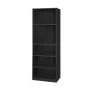 71-inch Tall 5-Shelf Bookcase in Wood Finish