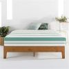 Mid-Century Modern Solid Wood Platform Bed Frame in Natural
