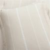 Beige Off-White Stripe Lightweight 3-Piece Comforter Set