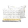 Scandinavian Grey/Yellow Reversible Cotton Quilt Set