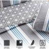 Coastal Starfish Sand Dollar Grey Blue White Quilt Set