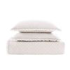 White Farmhouse Microfiber Diamond Quilted Bedspread Set Frayed Edges