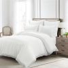 White 5-Piece Lightweight Comforter Set with Lace Trim