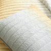 Yellow Orange Grey Lightweight Crinkle Fabric 3 Piece Quilt Set