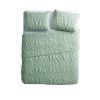 Coastal Beach Starfish Seashell Seahorse Light Green Teal Quilt Set