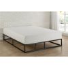 10-inch Low Profile Modern Metal Wood Slat Platform Bed Frame