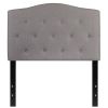 Twin size Fabric Upholstered Button Tufted Headboard
