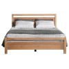 Farmhouse Solid Wood Platform Bed Frame with Headboard Footboard