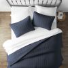 3 Piece Microfiber Farmhouse Coverlet Bedspread Set, King/California King
