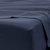 Navy Blue 4-Piece Soft Wrinkle Resistant Microfiber/Polyester Sheet Set