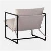 Modern Upholstered Accent Chair with Metal Frame