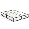 10-inch Low Profile Modern Metal Wood Slat Platform Bed Frame