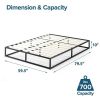 10-inch Low Profile Modern Metal Wood Slat Platform Bed Frame
