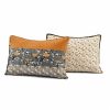 Orange Grey Floral Birds Reversible 3 Piece Quilt Set