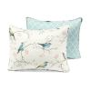 Reversible Lightweight Polyester Floral Birds 3 Piece Quilt Set