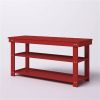 Wooden 2-Shelf Shoe Rack Storage Bench for Entryway or Closet